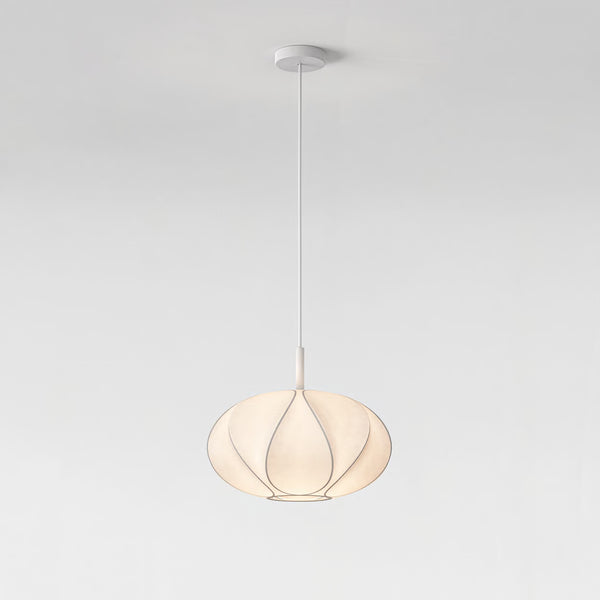 Pendant in Matt White with Flow 350 Shade in White
