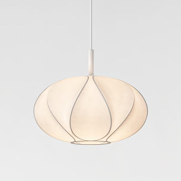 Pendant in Matt White with Flow 350 Shade in White