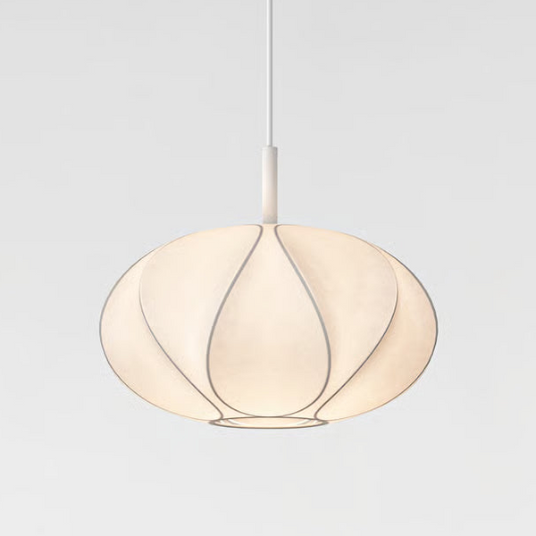 Pendant in Matt White with Flow 350 Shade in White
