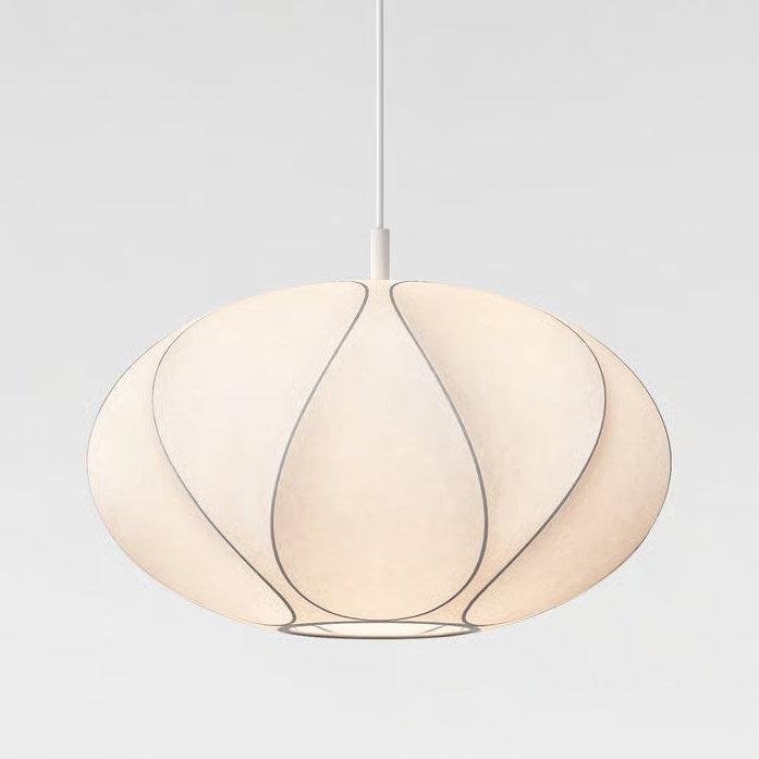 Pendant in Matt White with Flow 500 Shade in White
