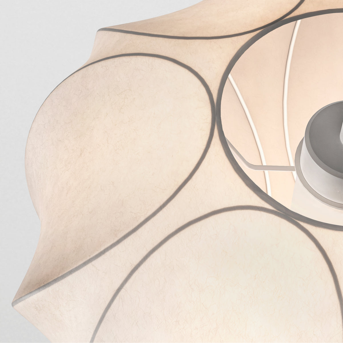 Pendant in Bronze with Flow 500 Shade in White