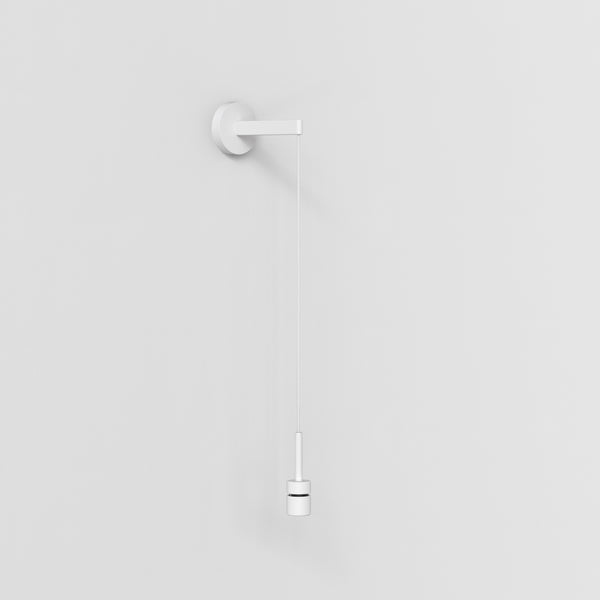 Wall Pendant Suspension Kit In Matt White