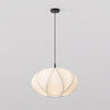Pendant in Matt Black with Flow 500 Shade in White