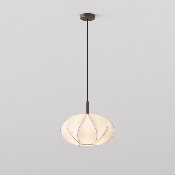 Pendant in Bronze with Floe 350 Shade in White