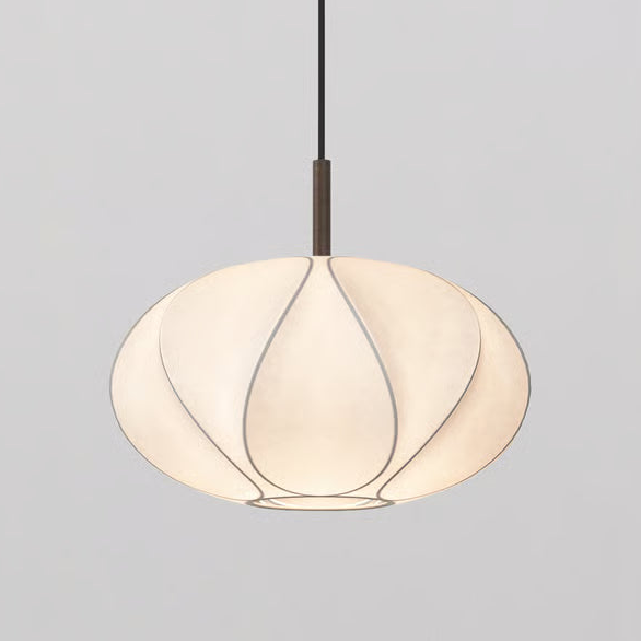 Pendant in Bronze with Floe 350 Shade in White