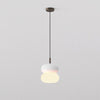 Pendant in Bronze with Duo 210 Shade in White
