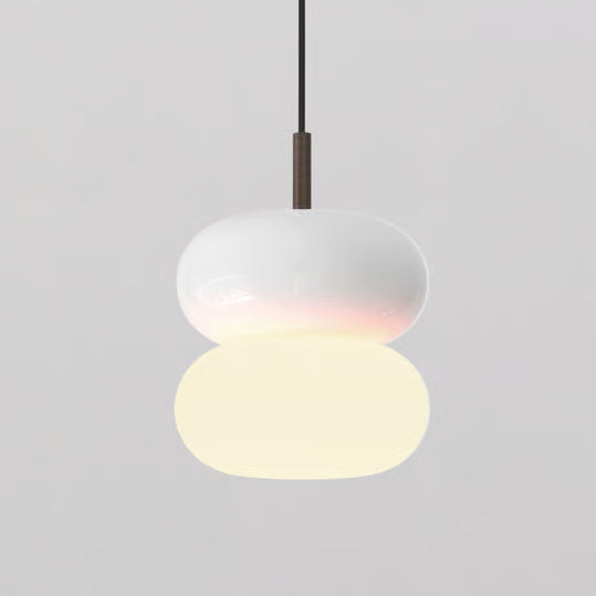 Pendant in Bronze with Duo 210 Shade in White