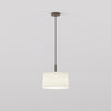 Pendant in Bronze with Tapered 320 Pendant Shade in White