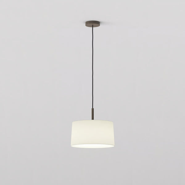 Pendant in Bronze with Tapered 320 Pendant Shade in White