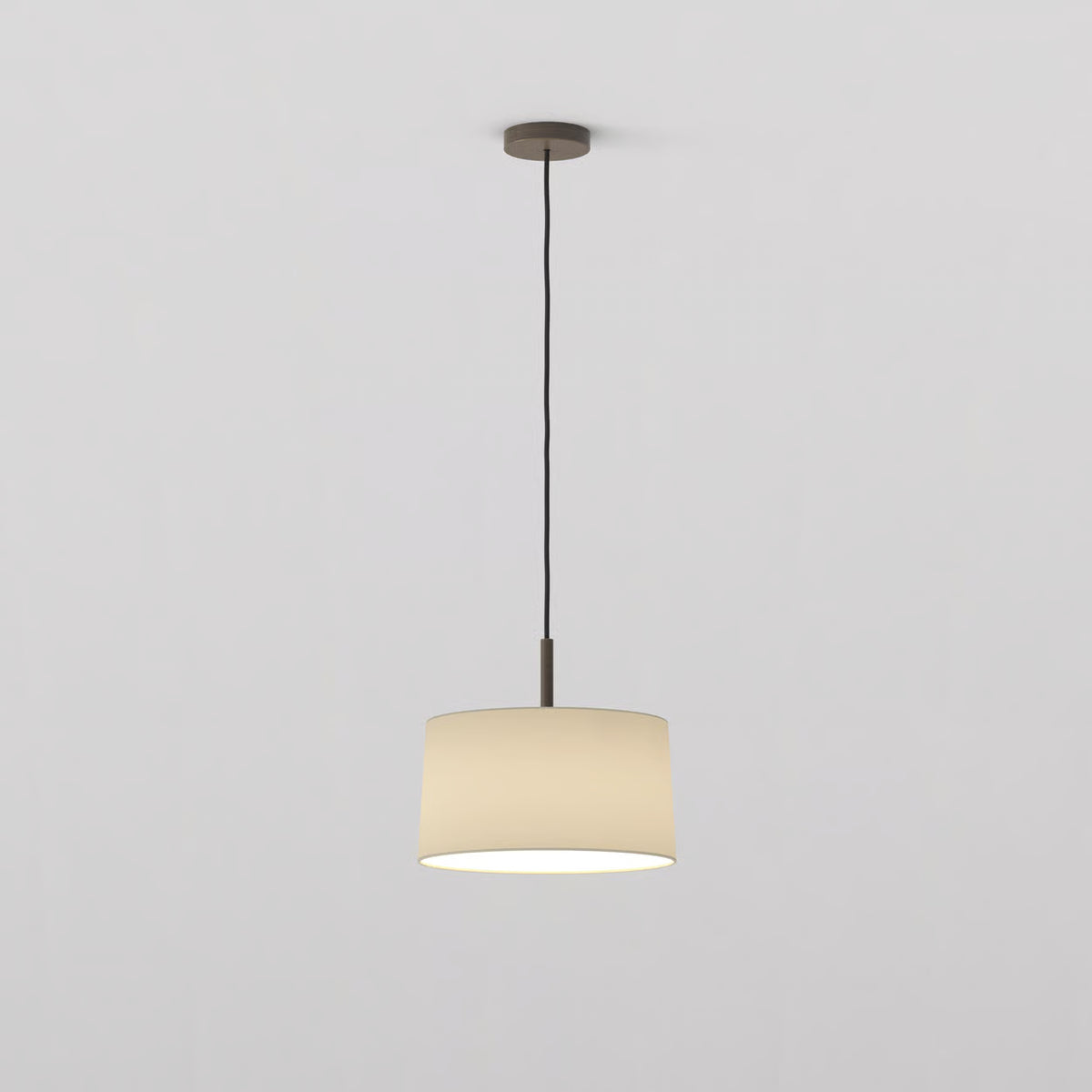 Pendant in Bronze with Tapered 320 Pendant Shade in Putty
