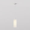 Pendant in Matt White with Tube 135 Pendant Shade in White