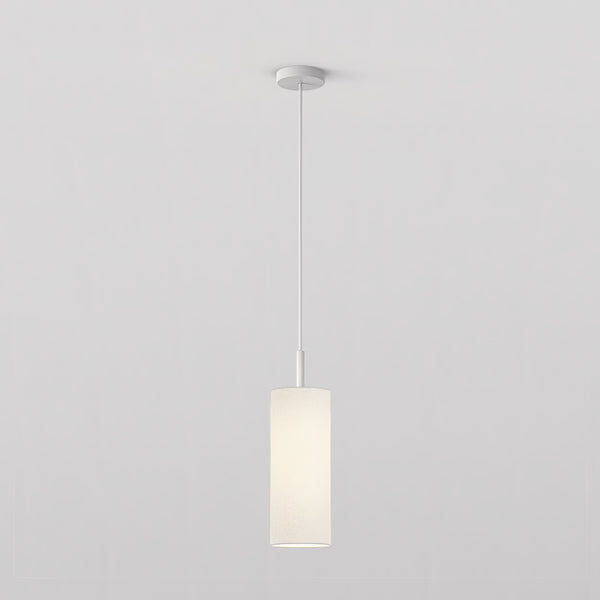 Pendant in Matt White with Tube 135 Pendant Shade in White