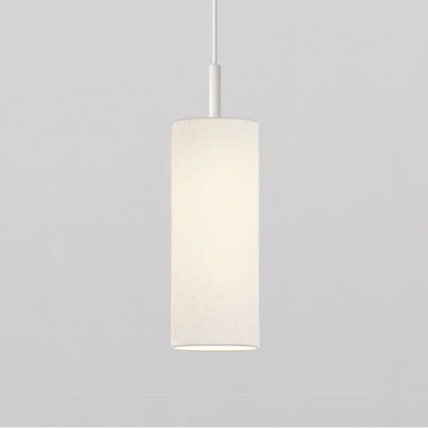 Pendant in Matt White with Tube 135 Pendant Shade in White