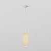 Pendant in Matt White with Tube 135 Pendant Shade in Putty