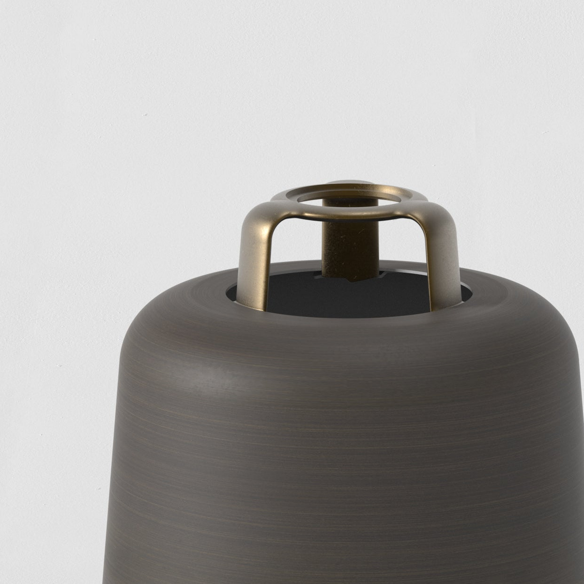 Camden 220 Shade in Bronze with Brass Detail