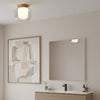 Aquina 240mm IP44 Ceiling Light in Matt Brushed Brass