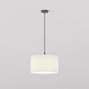 Pendant in Bronze with Drum 420 Shade in White