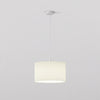 Pendant in Matt White with Drum 420 Shade in White
