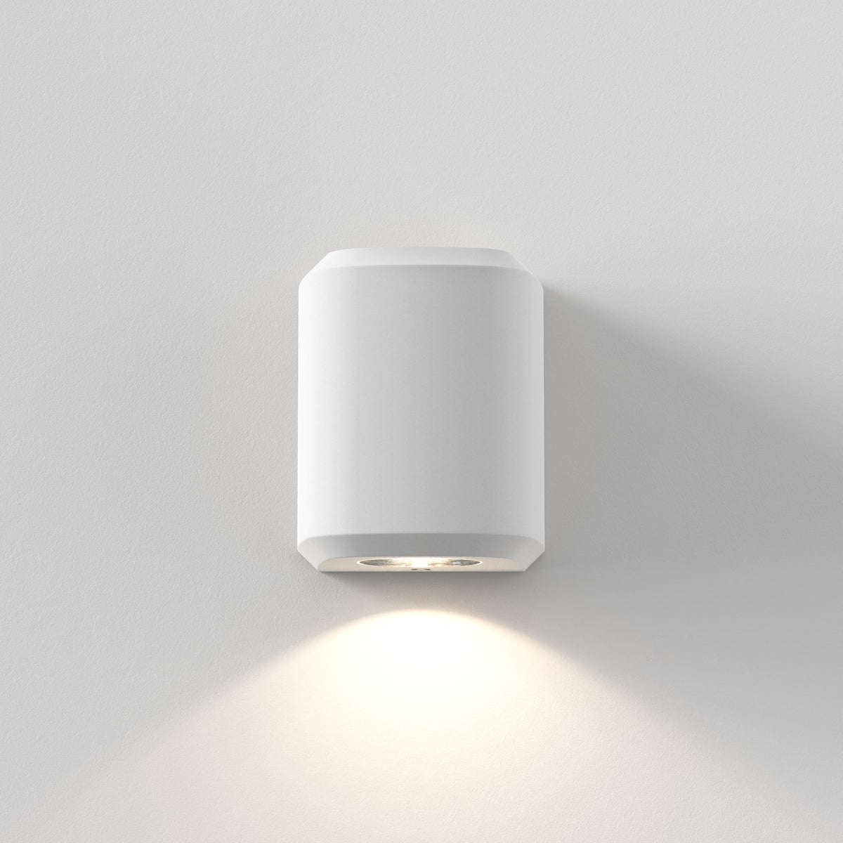 Brixham IP44 Exterior Coastal Wall Light in White Concrete