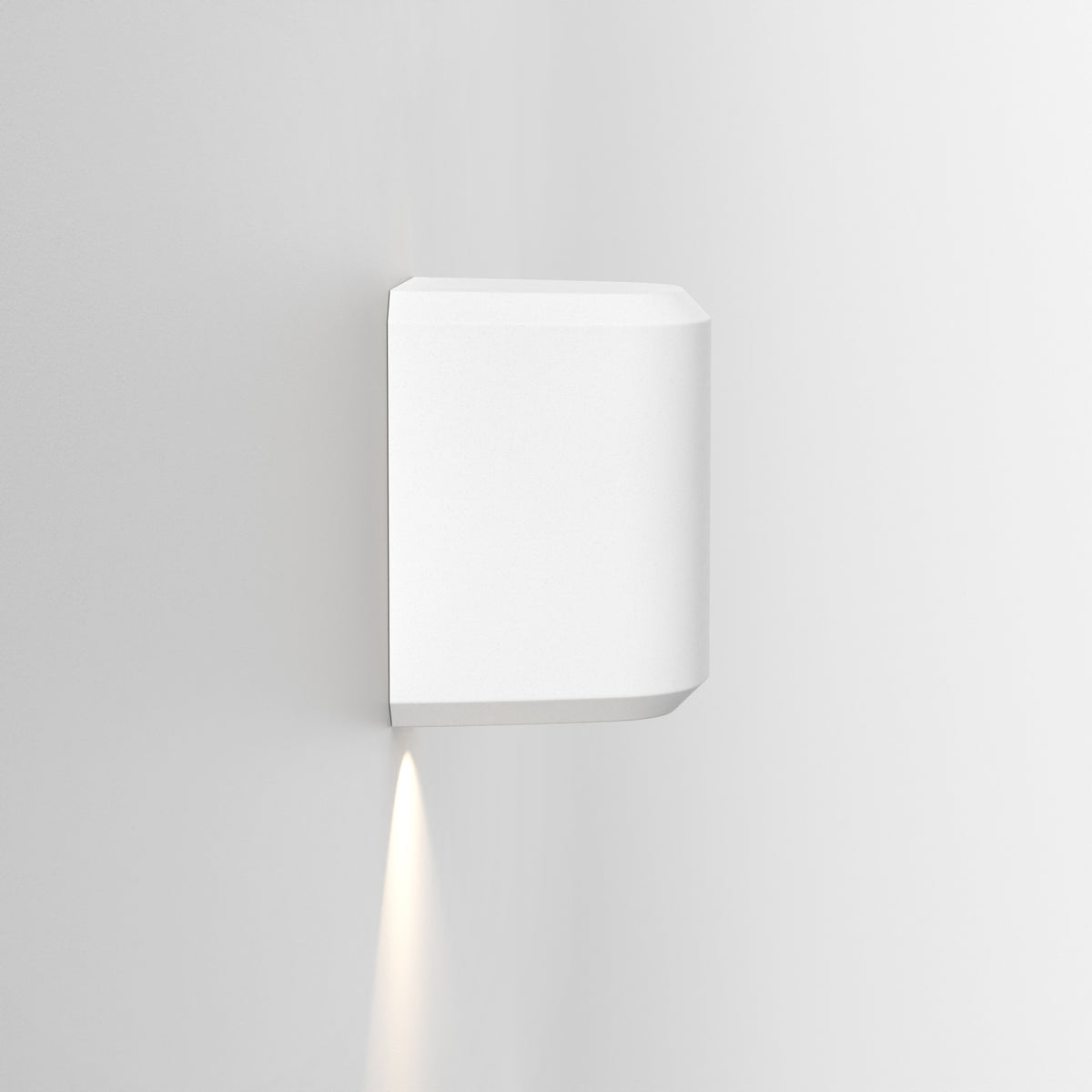 Brixham IP44 Exterior Coastal Wall Light in White Concrete