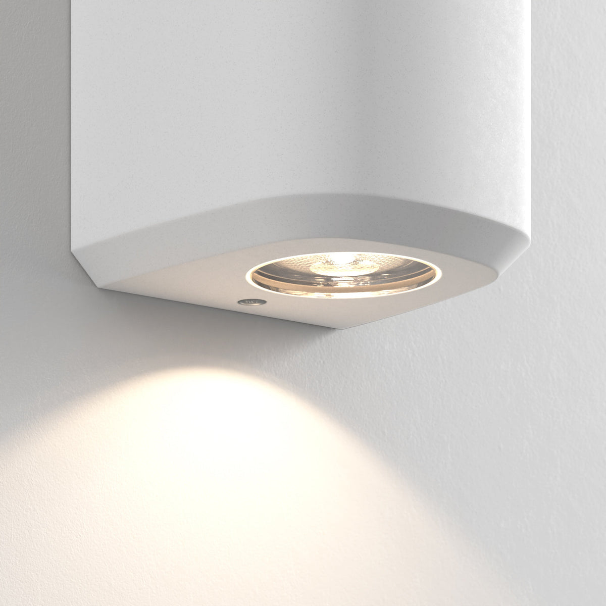 Brixham IP44 Exterior Coastal Wall Light in White Concrete