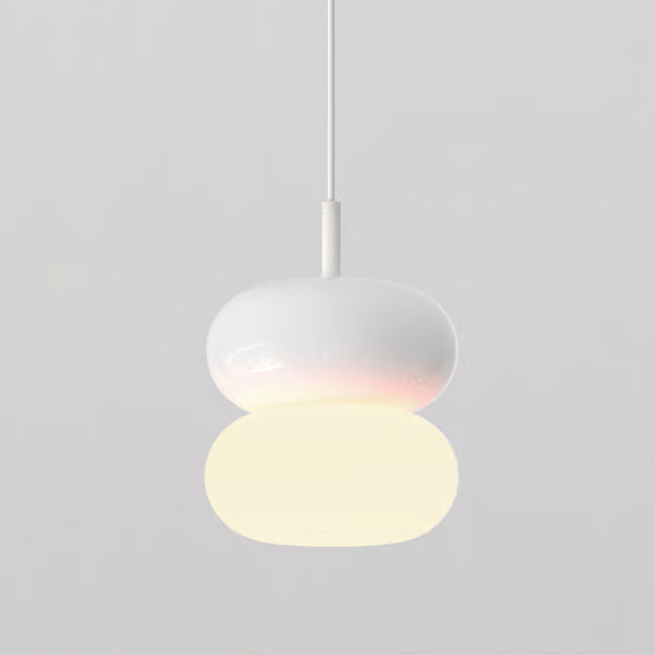 Pendant in Matt White with Duo 210 Shade in White