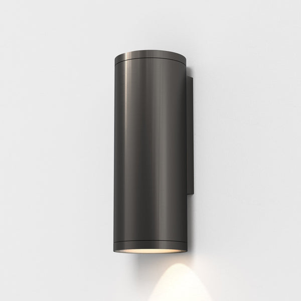 Ava 200 Coastal Wall Light in Brushed Gun Metal Grey