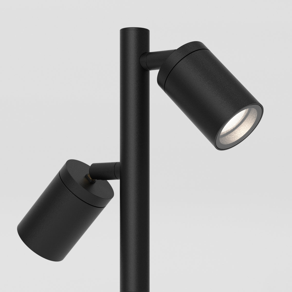Dartmouth Exterior Adjustable Spike 900 Twin Spotlight In Textured Black
