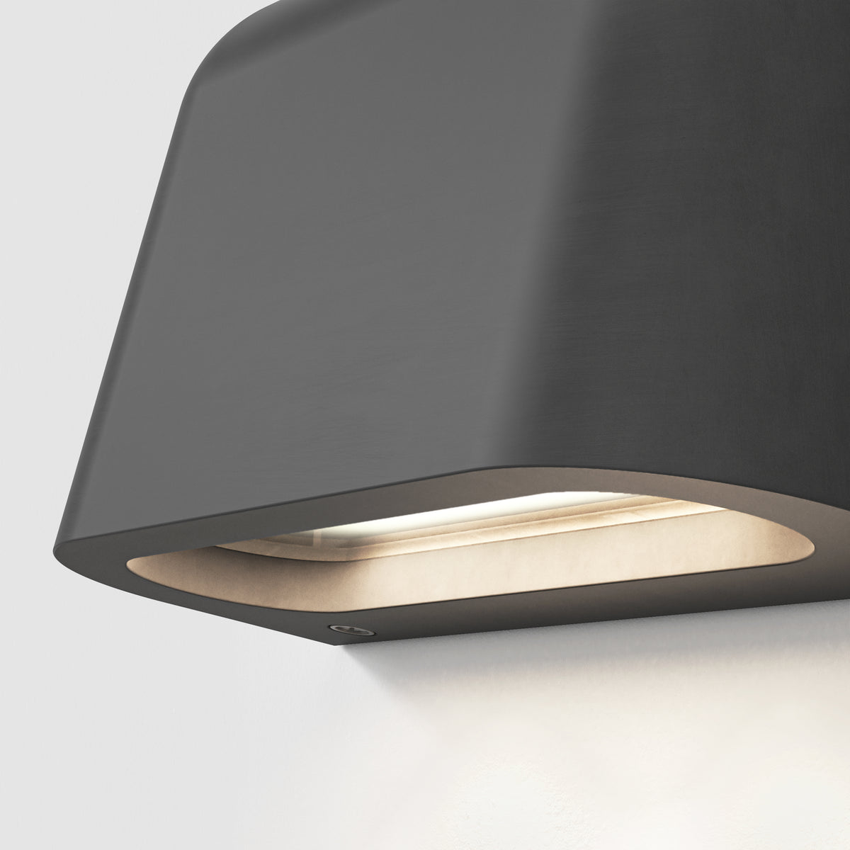 Mast Twin Exterior Coastal Wall Light in Charcoal Concrete