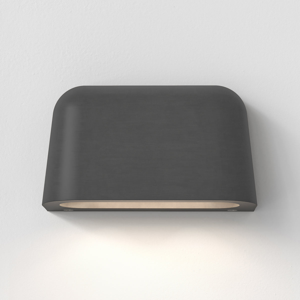 Mast Twin Exterior Coastal Wall Light in Charcoal Concrete