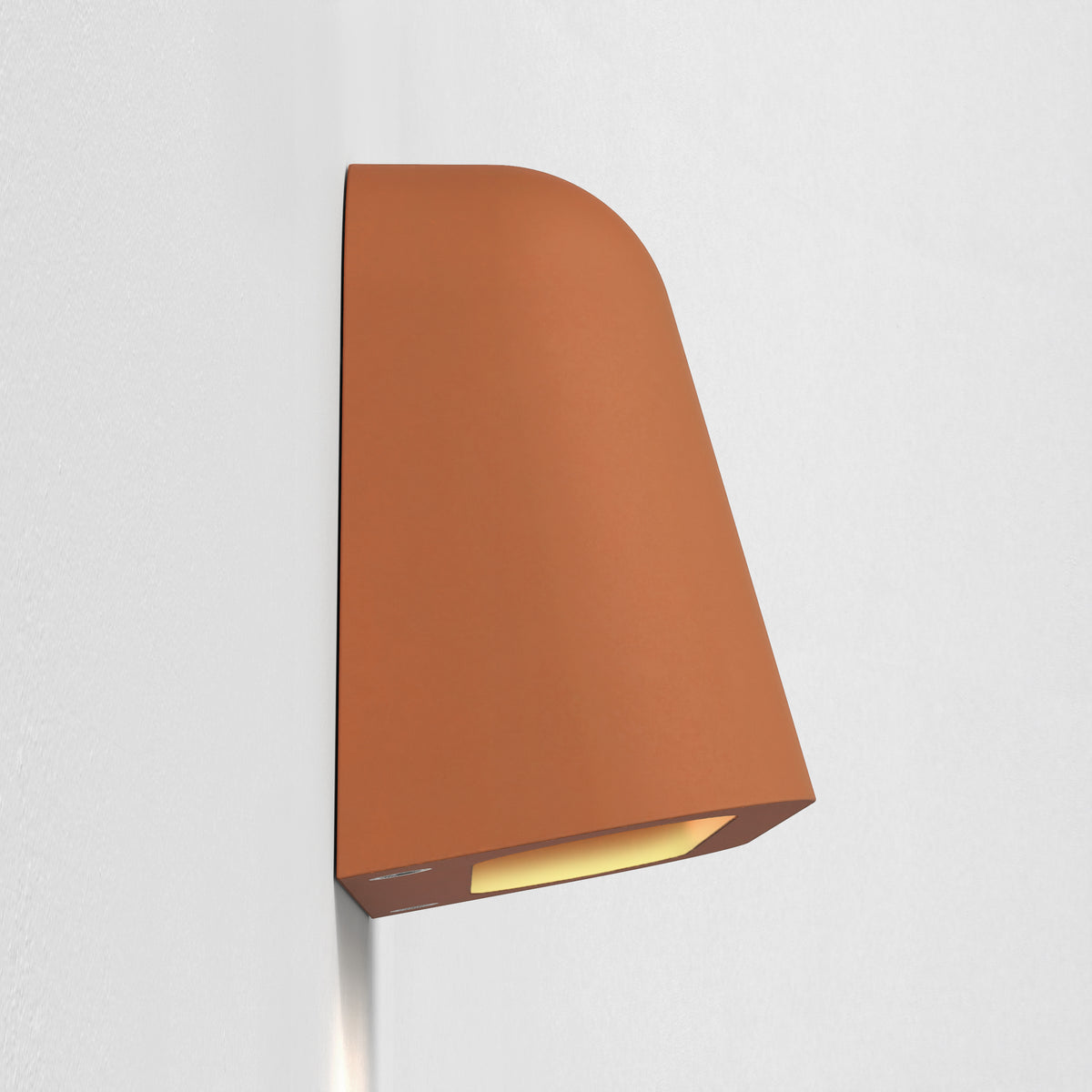 Mast Twin Exterior Coastal Wall Light in Terracotta Concrete