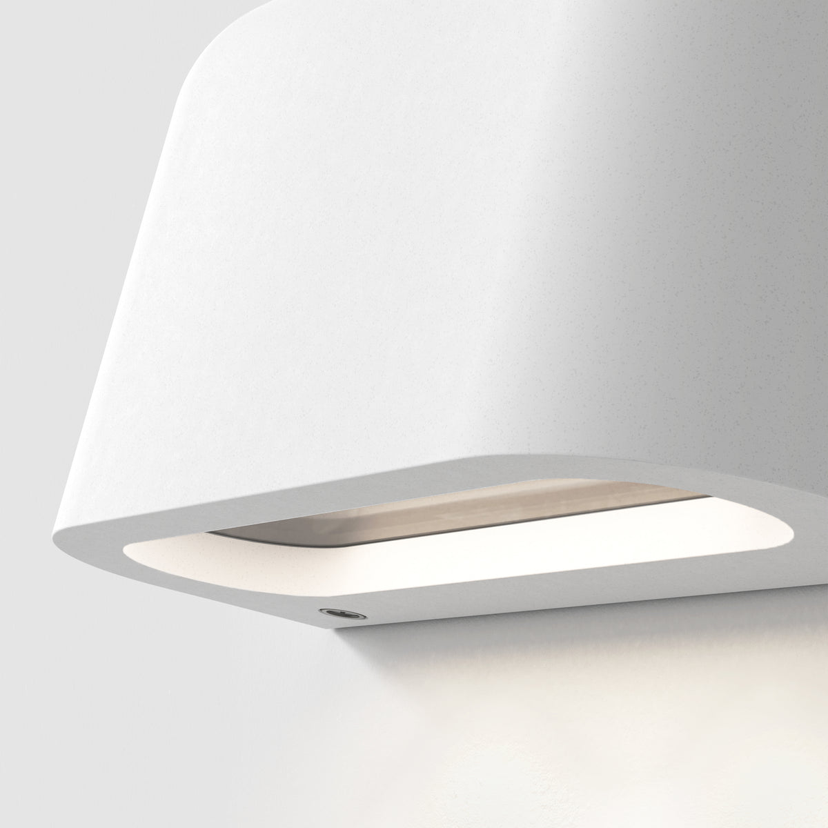 Mast Twin Exterior Coastal Wall Light in White Concrete