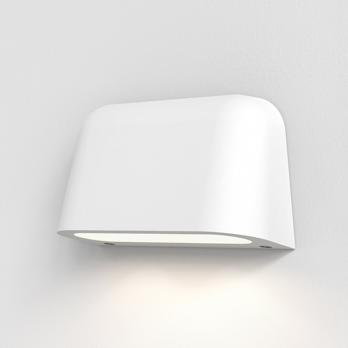 Mast Twin Exterior Coastal Wall Light in White Concrete
