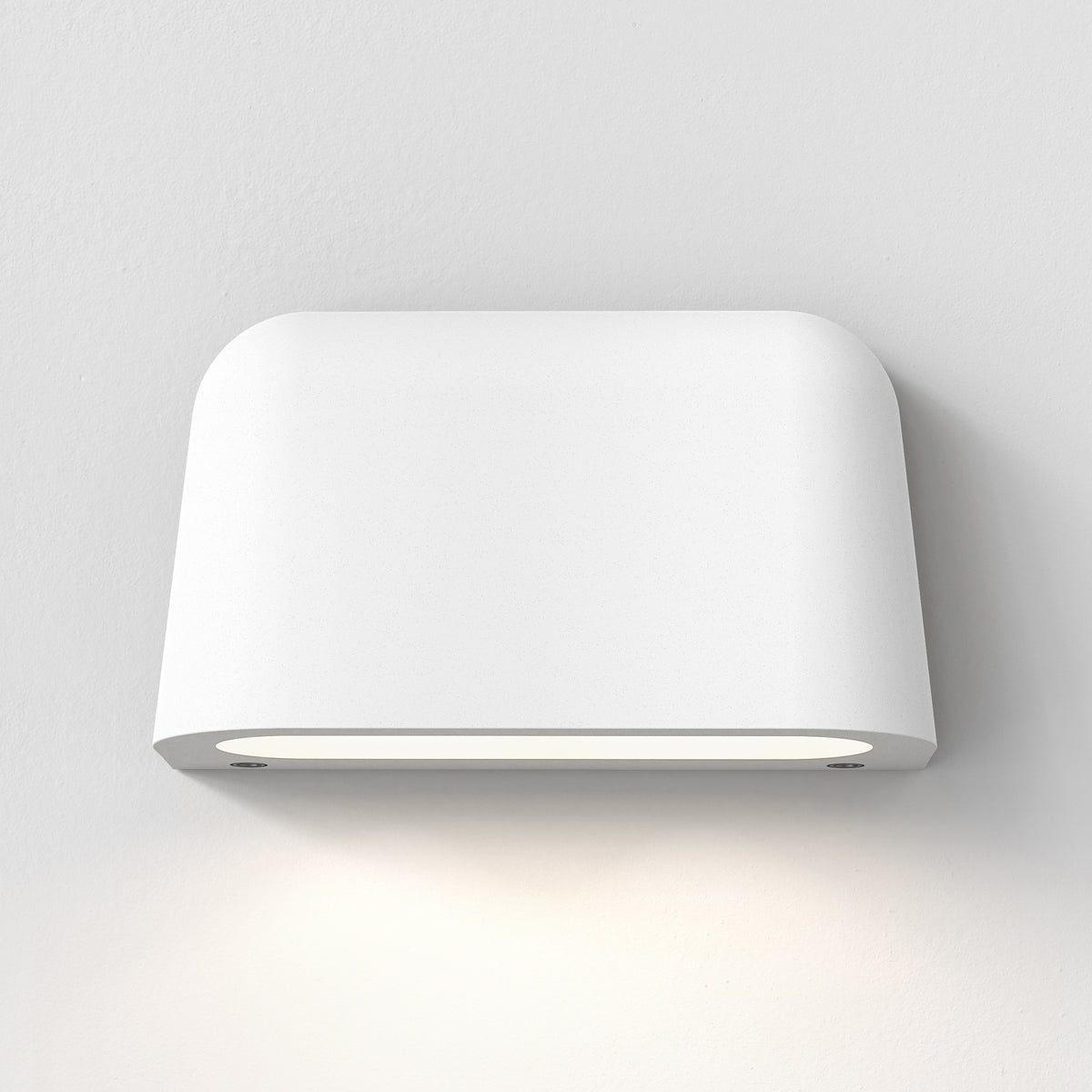 Mast Twin Exterior Coastal Wall Light in White Concrete
