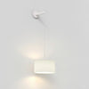 Wall Pendant in Matt White with Tapered 320 Pendant Shade in White