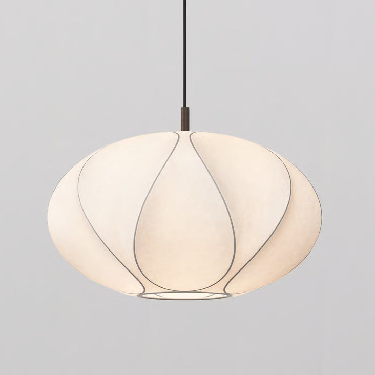 Pendant in Bronze with Flow 500 Shade in White
