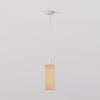Pendant in Matt White with Tube 135 Pendant Shade in Oyster