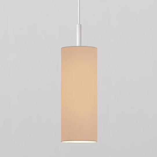 Pendant in Matt White with Tube 135 Pendant Shade in Oyster