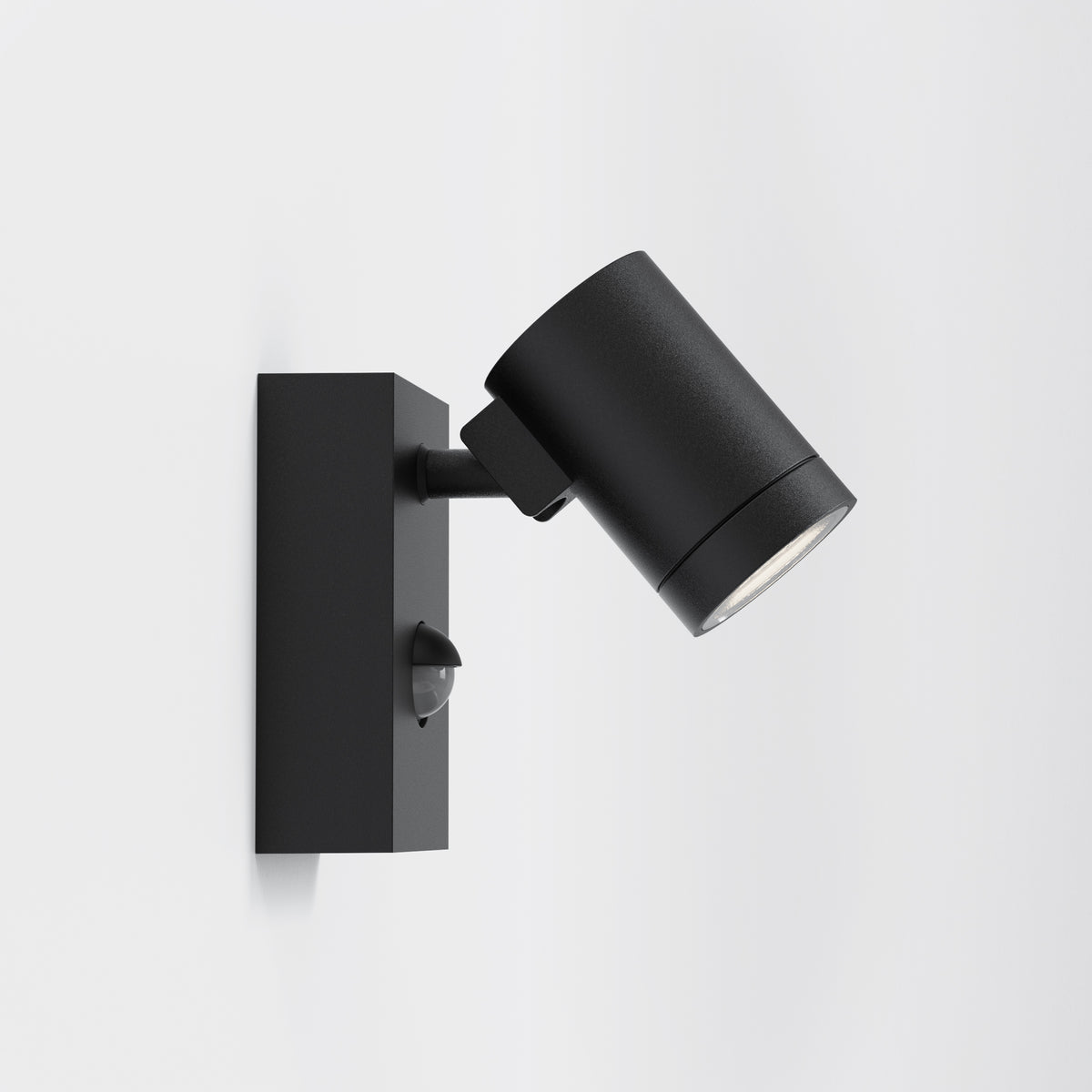Bayville IP65 LED Spotlight in Textured Black with PIR Sensor
