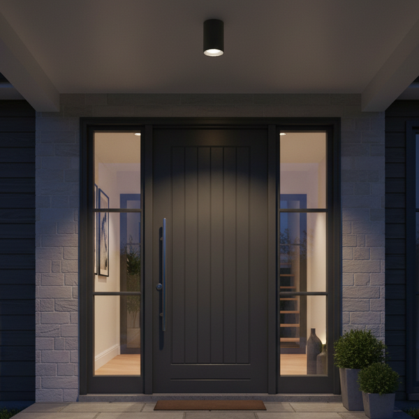 Tallinn Exterior Surface Mounted LED Downlight in Anthracite