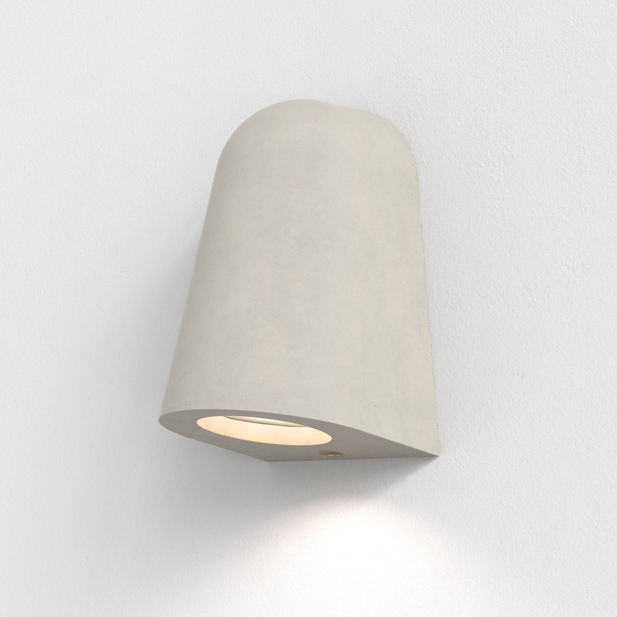 Mast IP44 Exterior Coastal Wall Light in Matt Concrete