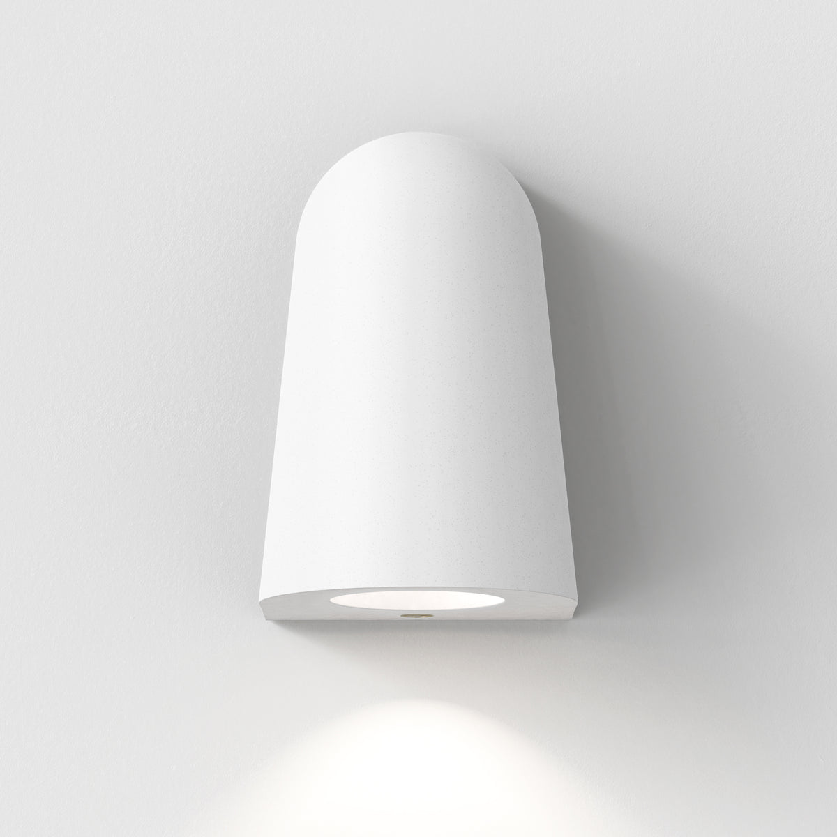 Mast IP44 Exterior Coastal Wall Light in White Concrete
