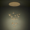 Paratebueno Bird Cluster LED Pendant in Brass