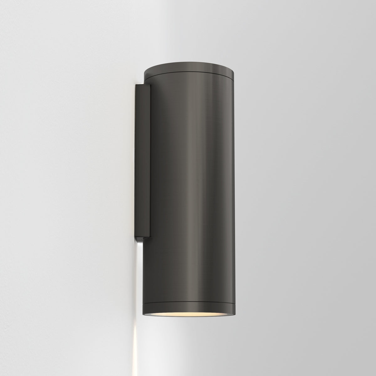 Ava 200 Coastal Wall Light in Brushed Gun Metal Grey