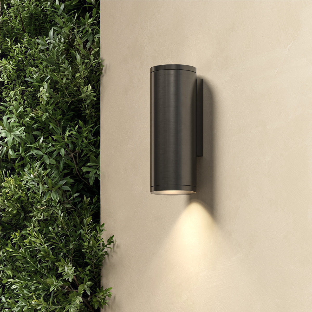 Ava 200 Coastal Wall Light in Brushed Gun Metal Grey