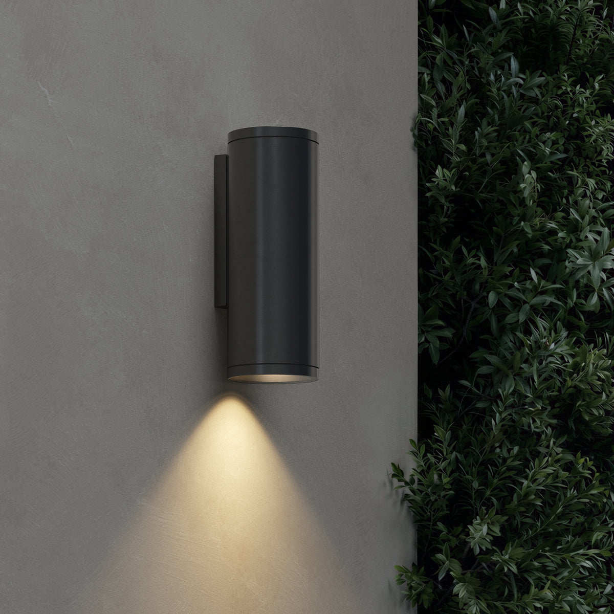 Ava 200 Coastal Wall Light in Brushed Gun Metal Grey