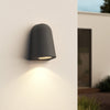 Mast IP44 Exterior Coastal Wall Light in Charcoal Concrete
