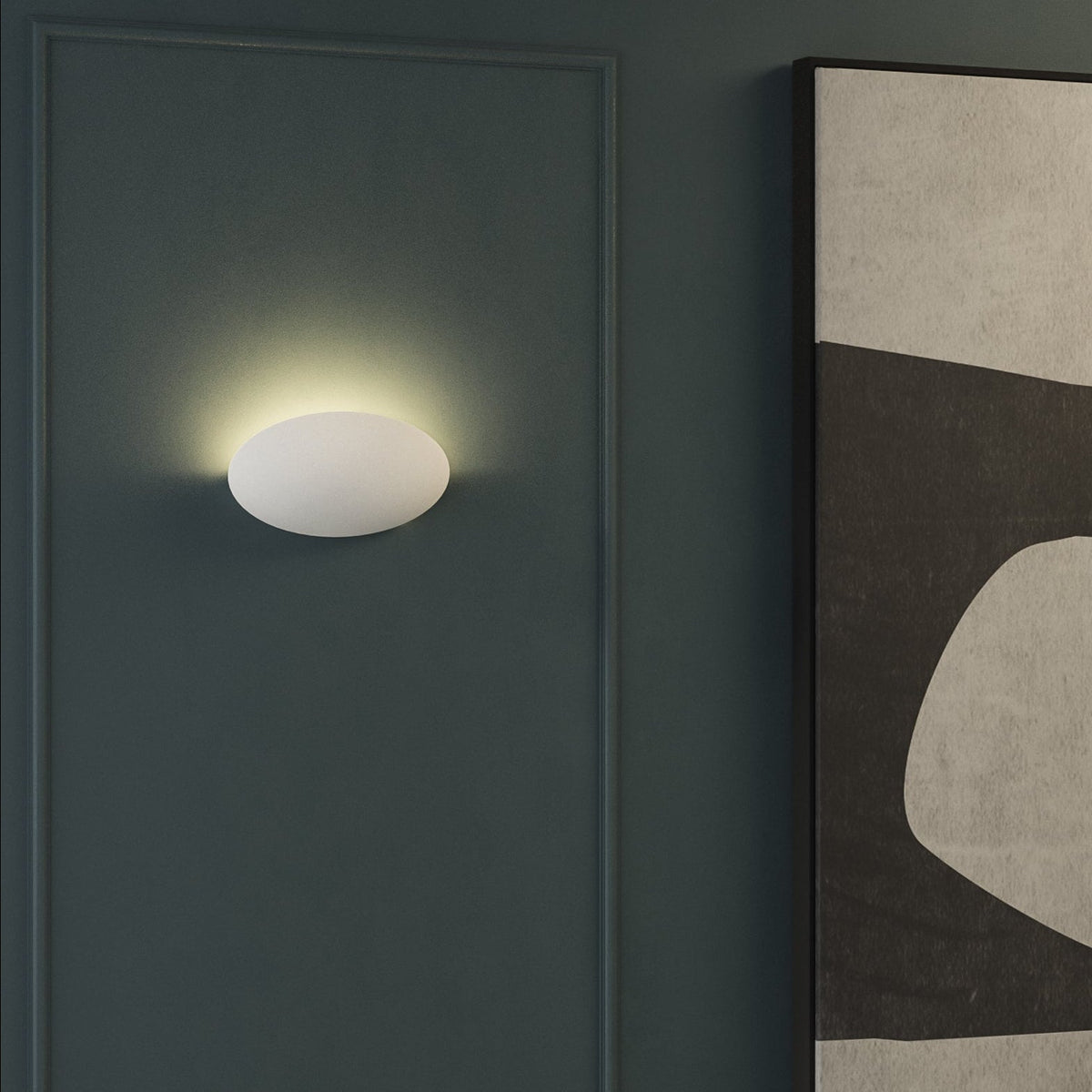 Dawn Wall White Plaster Wall Light