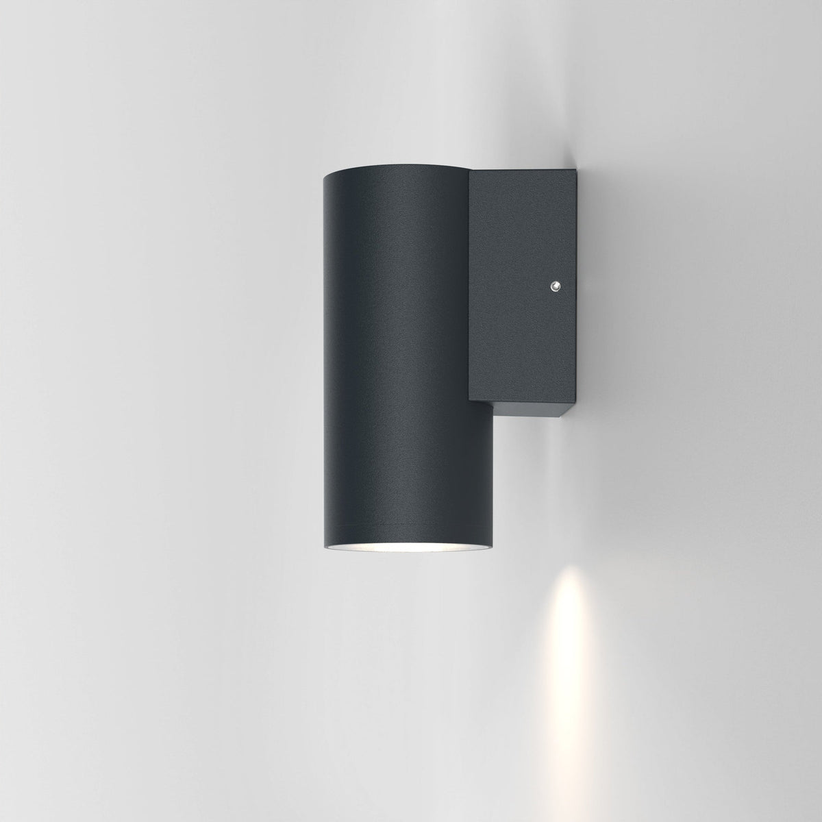 Tallinn Single LED Exterior Wall Light in Anthracite