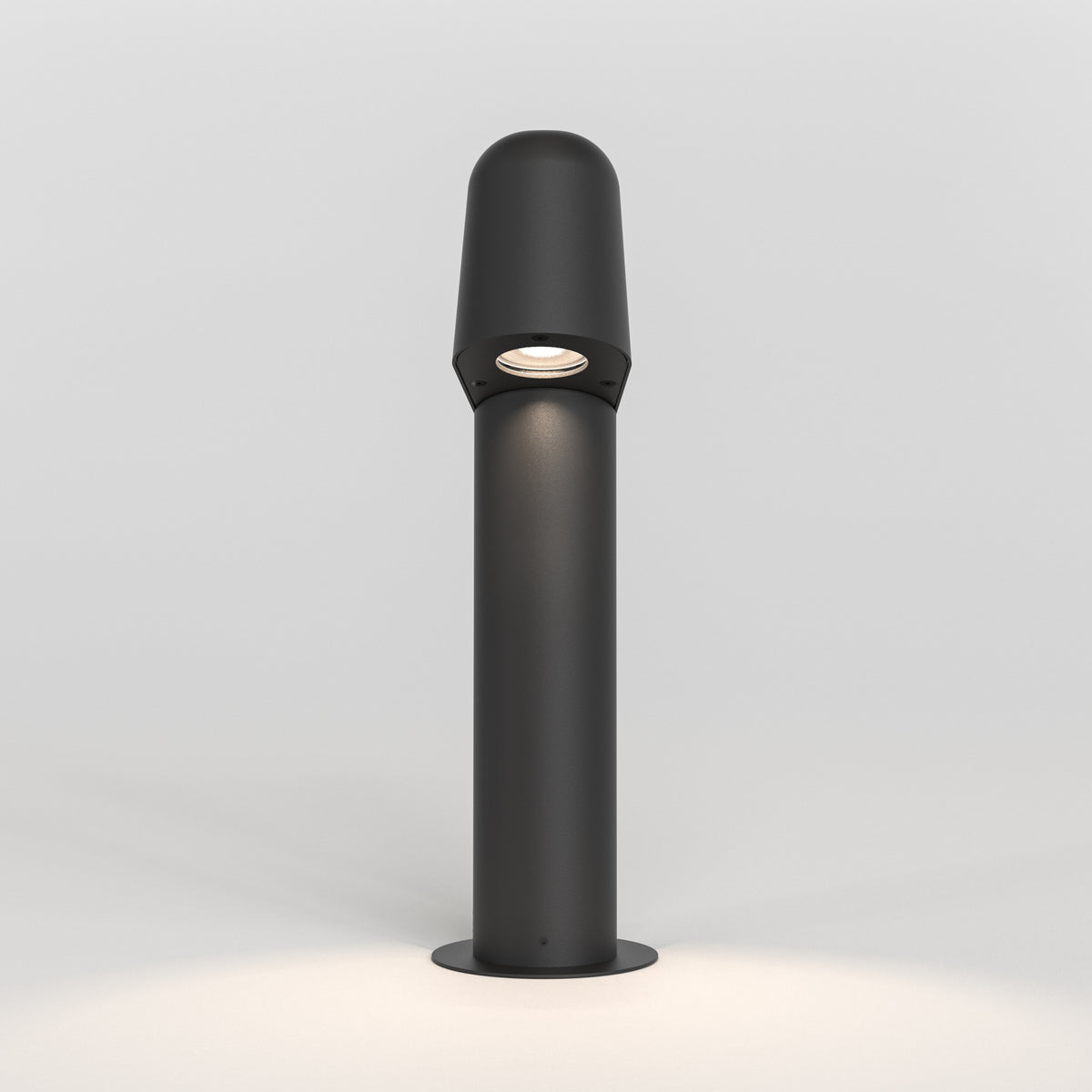 Mast 400 Exterior Bollard in Textured Black